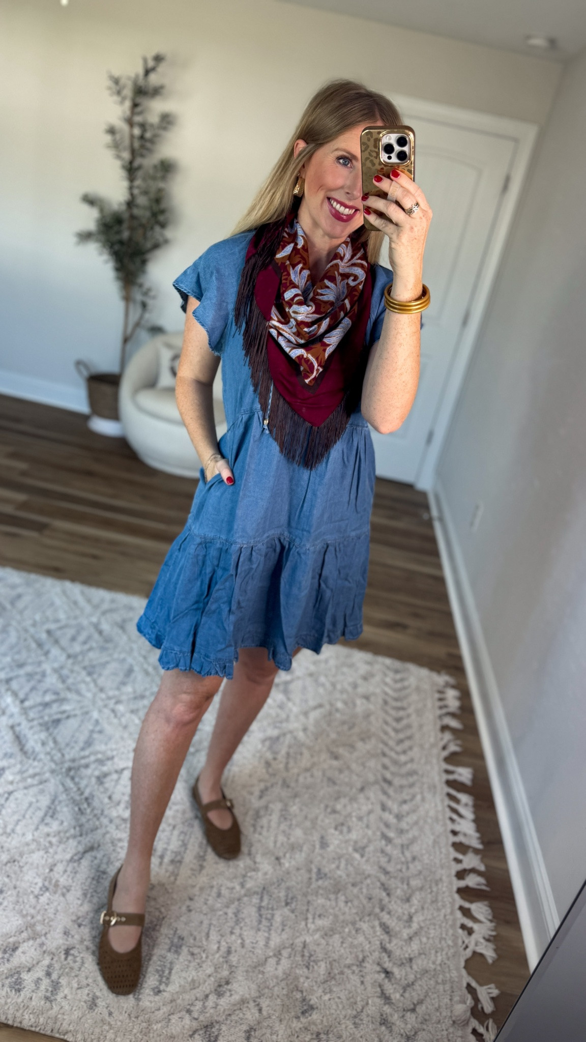 Weekend Walmart Wins try-on
Fringe scarf- OS
Denim dress- small

#LTKootd