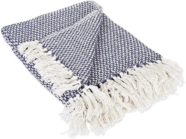 DII 100% Cotton Basket Weave Throw for Indoor/Outdoor Use Camping Bbq's Beaches Everyday Blanket,... | Amazon (US)