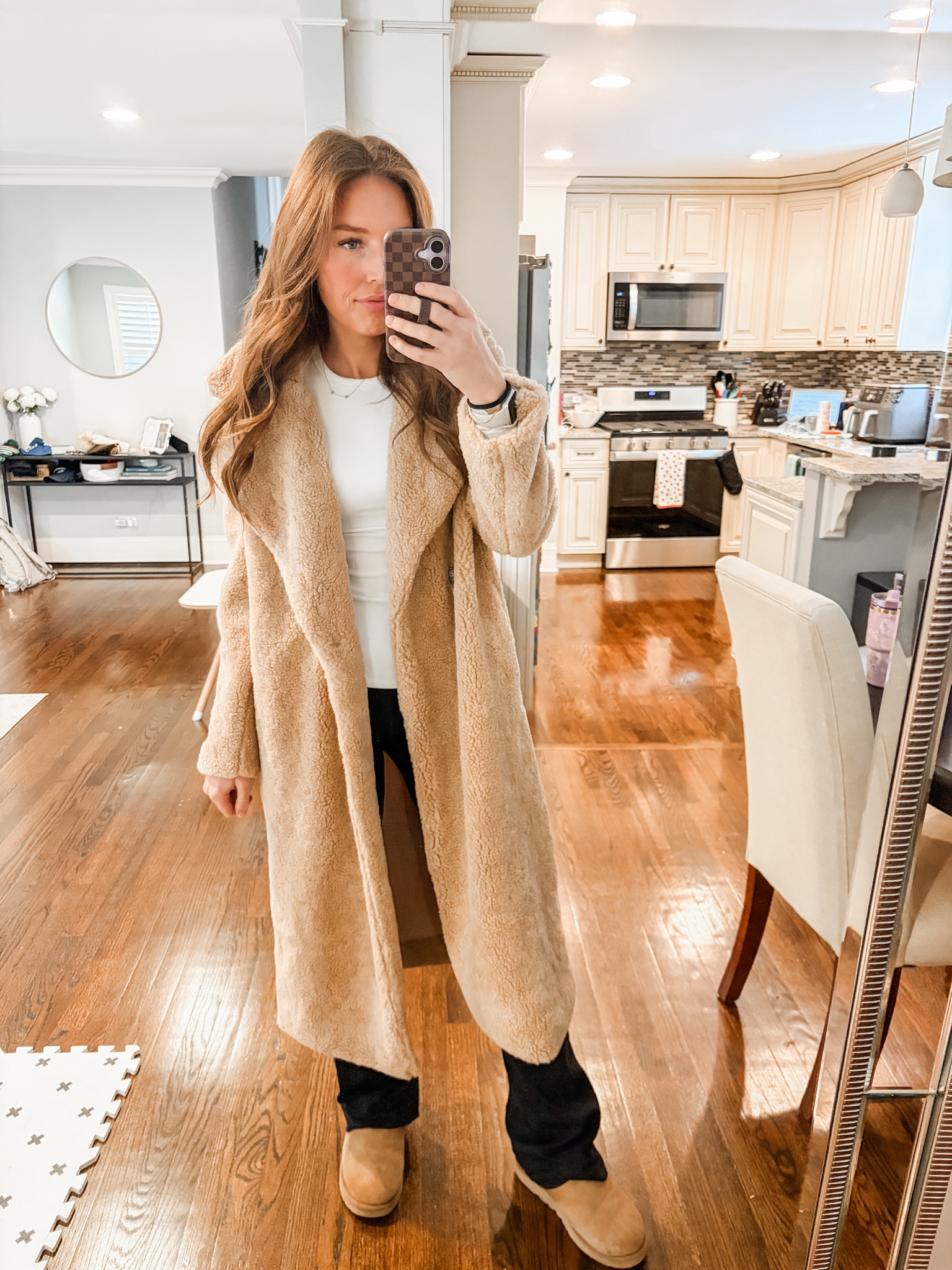 Winter outfit / cold weather outfit / teddy bear coat / flare leggings 

#LTKootd #LTKmomlife #LTKdayinmylife