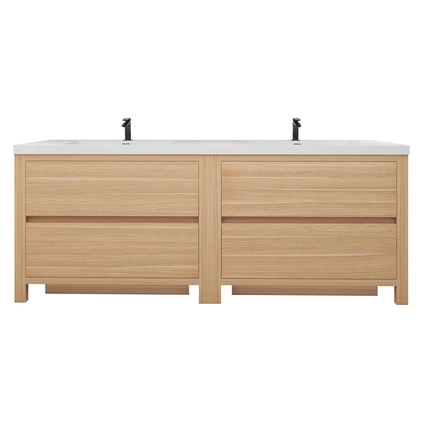 Maribell 83.5'' Double Bathroom Vanity with Acrylic Top | Wayfair North America