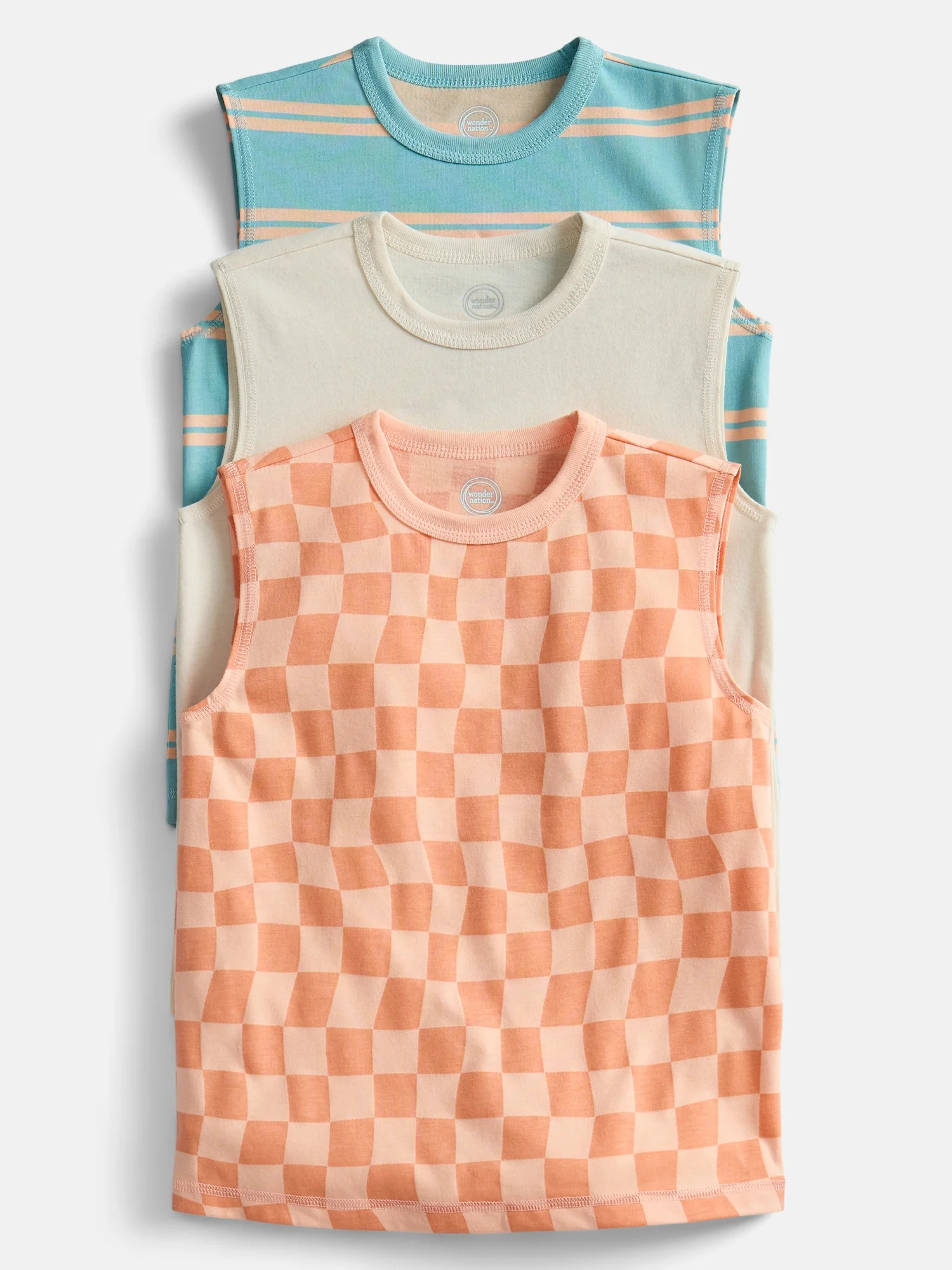 Wonder Nation Boys Tank Tops, 3-Pack, Sizes 4-10 | Walmart (US)