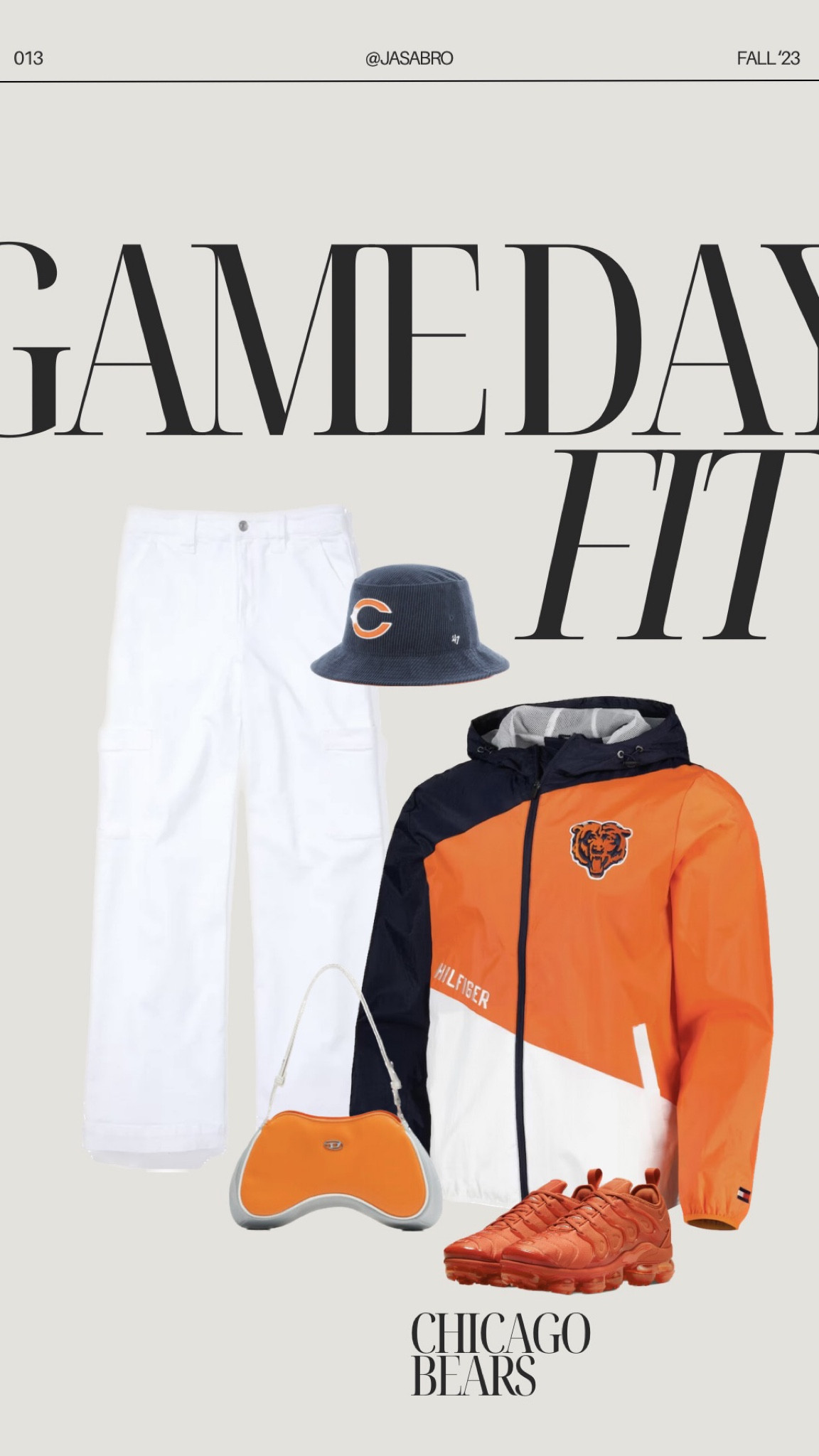 NFL Thursday Night Football : Chicago Bears game day outfit 

Football fashion, sporty, sport, sport style, NFL, sports wear, sporty outfit, outfit inspo, stylist, comfy outfit, Nike, Fanatics, Fall fashion, Fall outfit, Fall style, outfit ideas, football season, football style, cargo pants, windbreaker, orange outfit

#LTKSeasonal #LTKstyletip #LTKsalealert