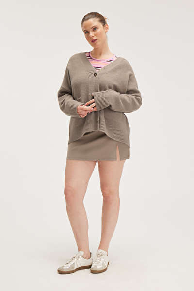 Relaxed knitted cardigan | Monki