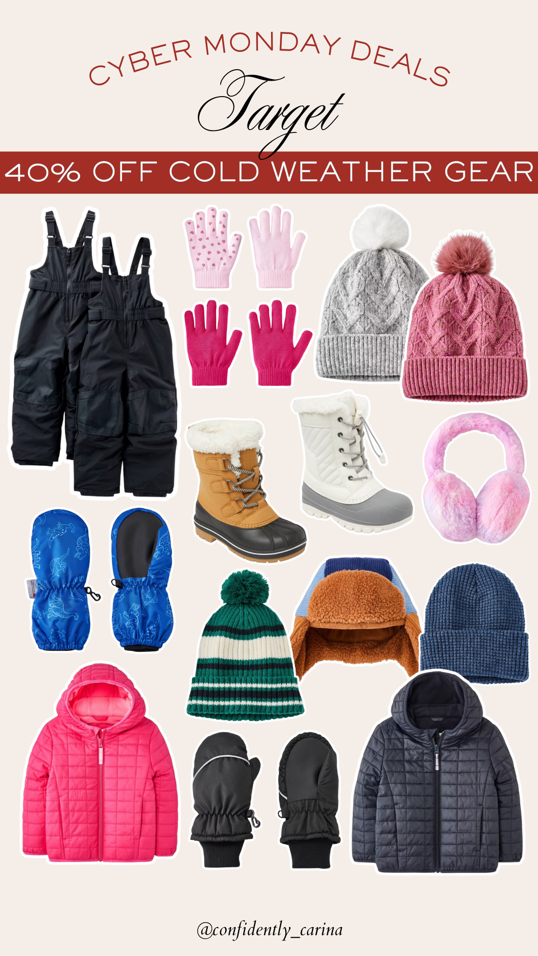 40% off cold weather gear at Target for Cyber Monday! 

 #LTKCyberWeek #LTKGiftGuide #LTKHoliday