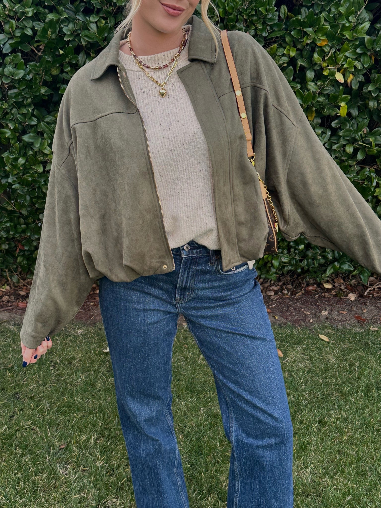 absolutely obsessed with this suede jacket 🤍 

#LTKootd #LTKSaleAlert #LTKTall