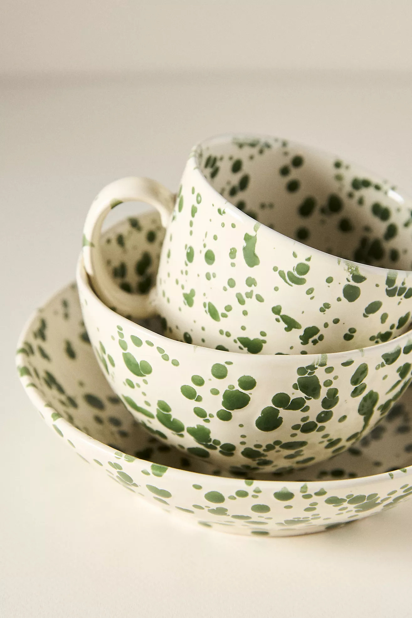 Splatter Portuguese Stoneware Cereal Bowl | Anthropologie (US)