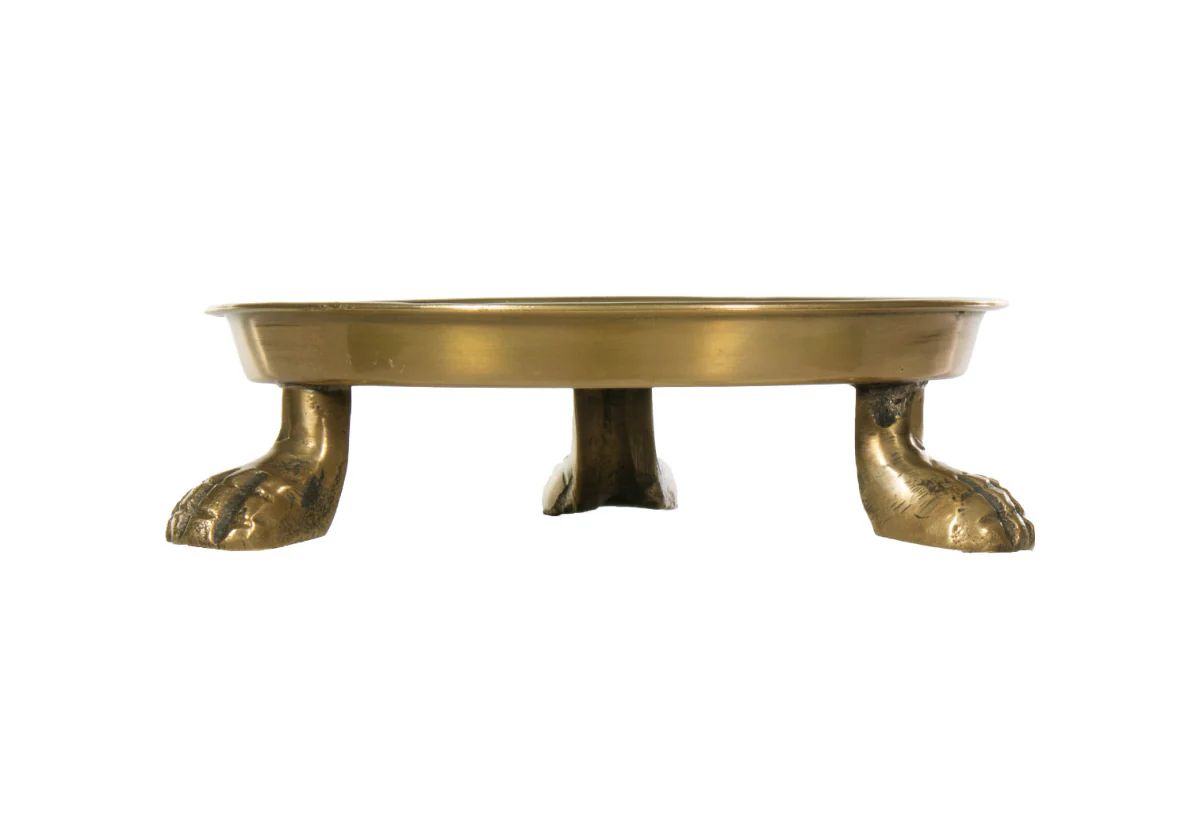 BRASS CLAWFOOT DISH | Alice Lane Home Collection