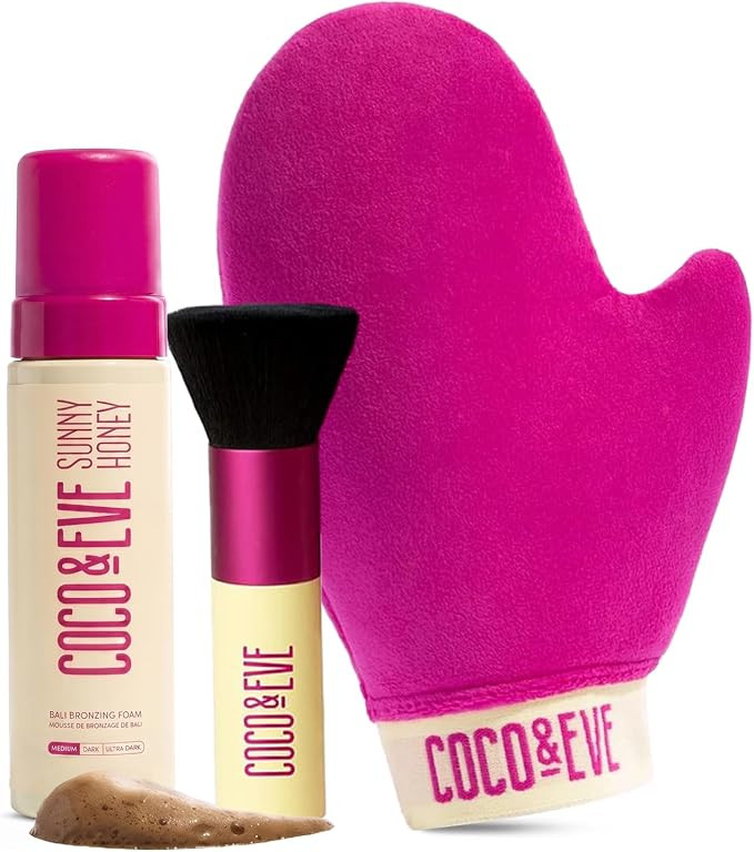 Coco & Eve Sunny Honey Bali Bronzing Bundle. All Natural Sunless Tanning Mousse. Instant Self Tan... | Amazon (CA)
