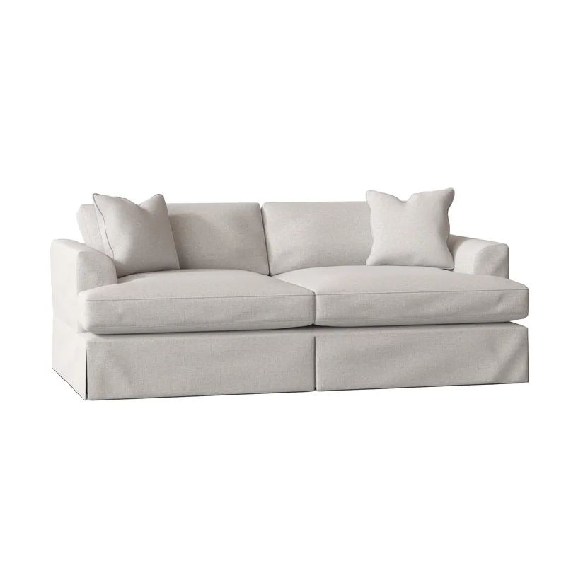 Lucia 93'' Slipcovered Recessed Arm Sofa | Wayfair North America