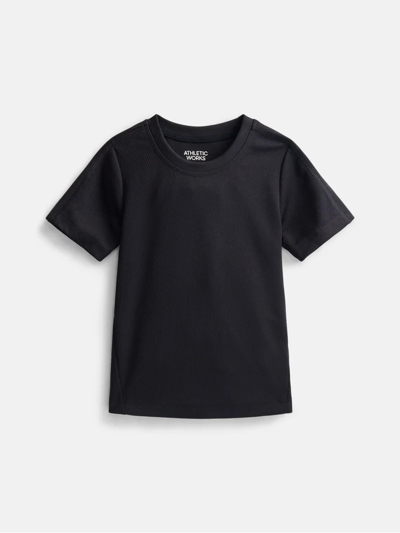 Athletic Works Boys Active Mesh Tee, Sizes 4-18 & Husky | Walmart (US)