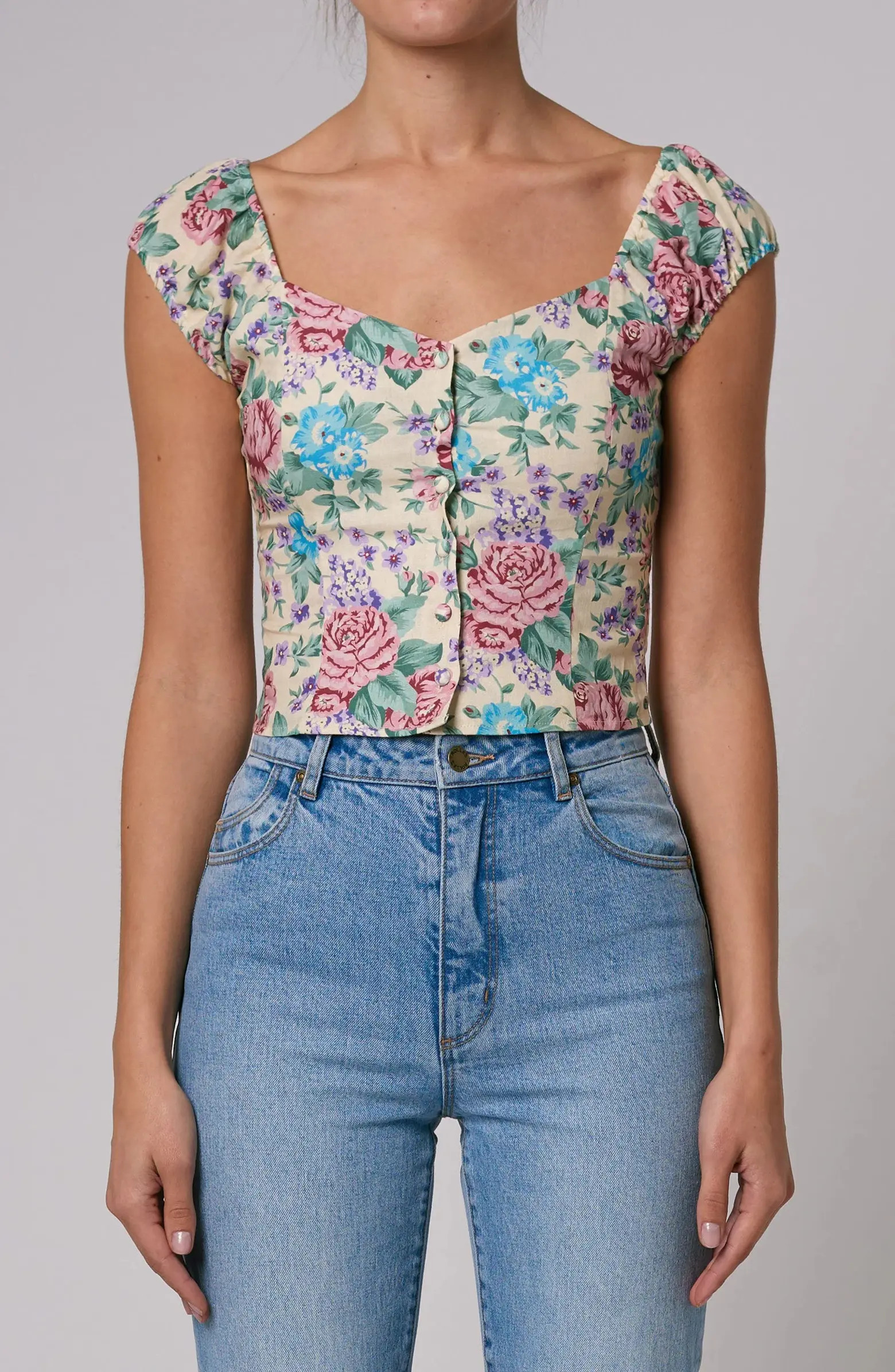 Emmy Rosette Bustier Top | Nordstrom