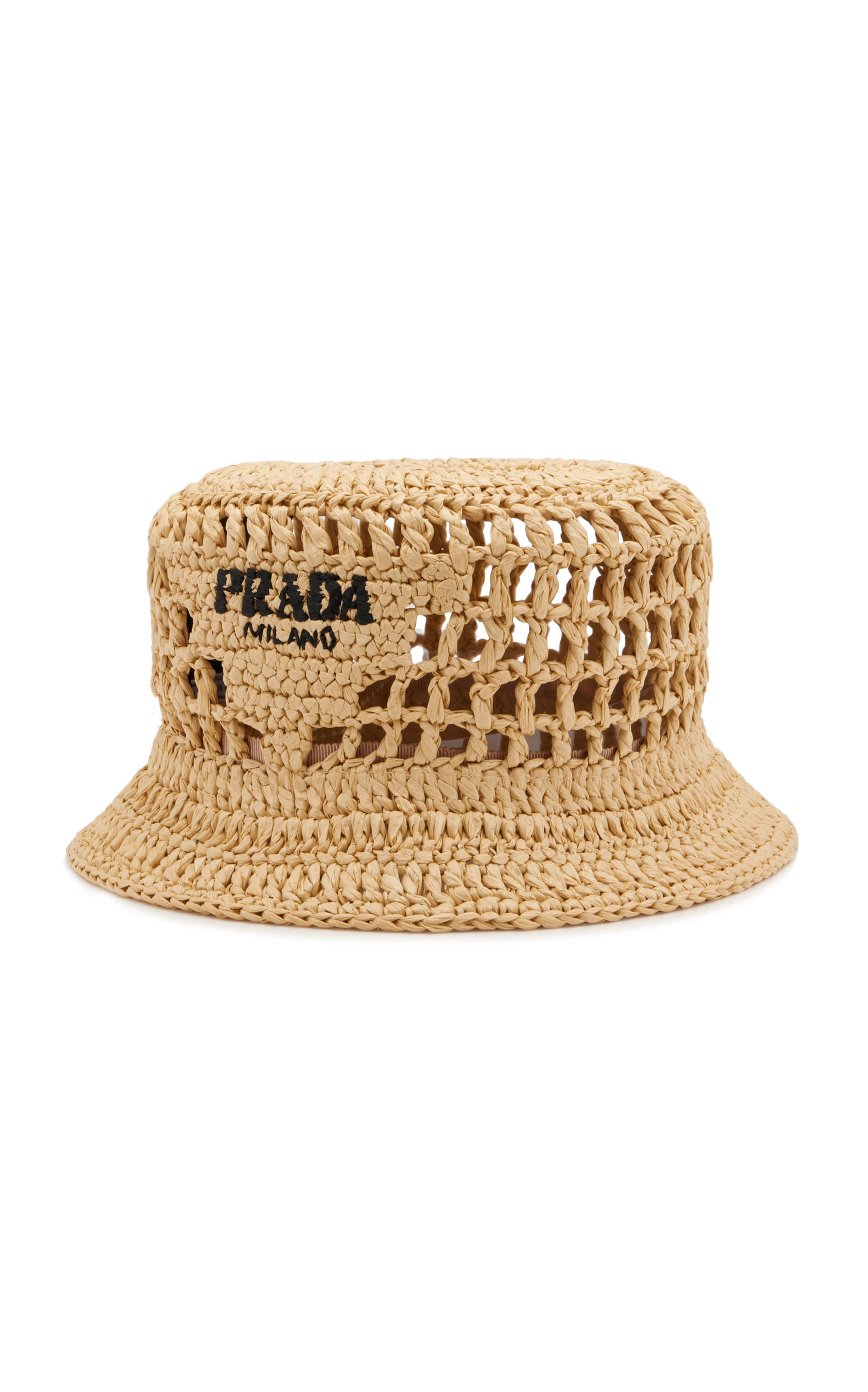 Prada - Women's Raffia Bucket Hat - Neutral - S - Moda Operandi | Moda Operandi (Global)