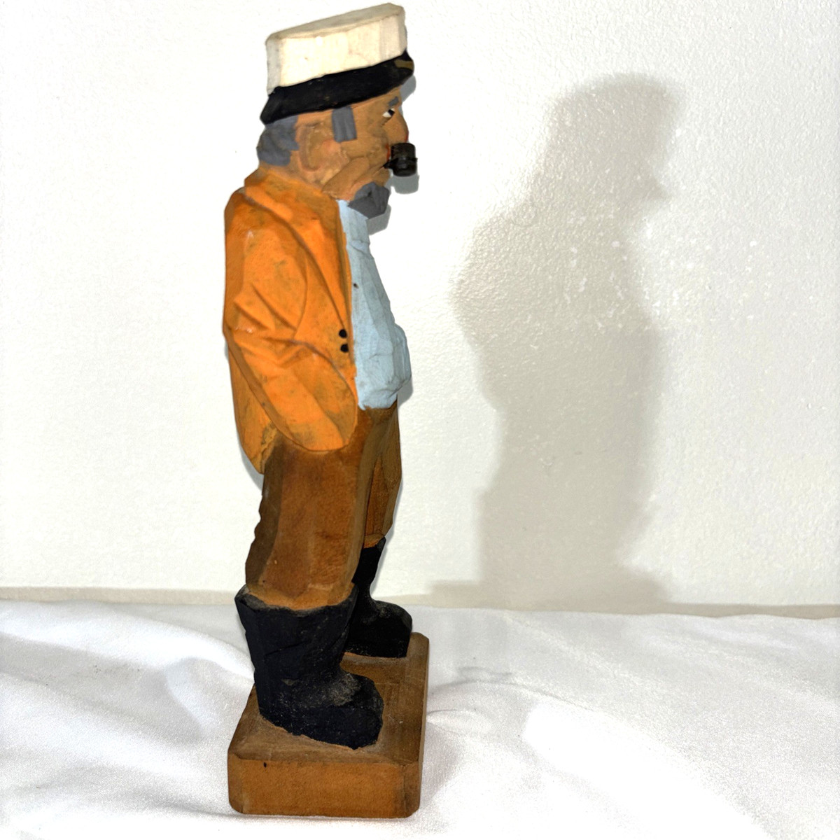 Vintage Nanco Hand Carved 5.5" Wooden Sailor Captain Nautical Figure Folk Art | eBay | eBay US