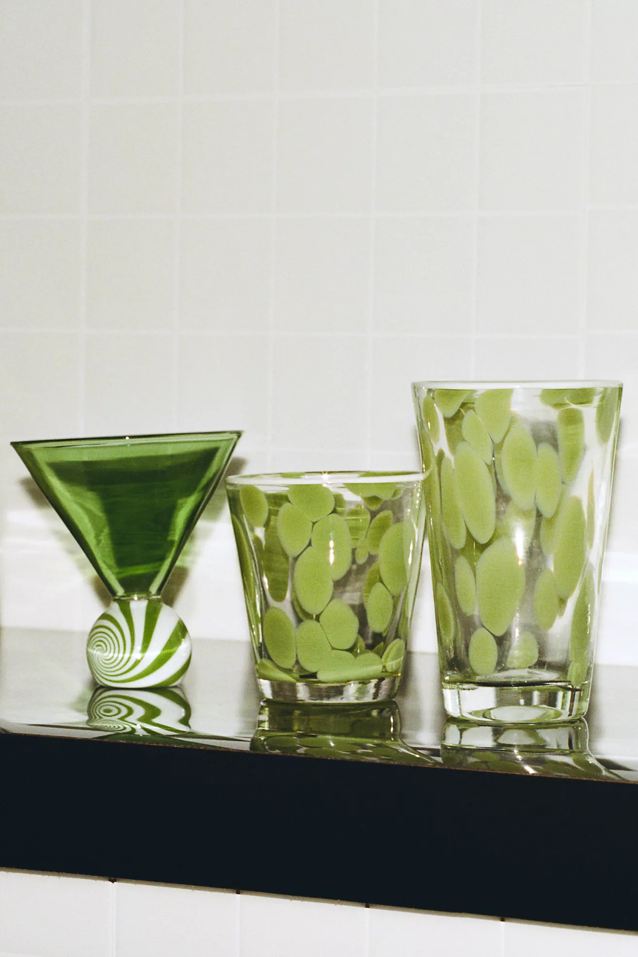 Dapple Dot Hand-Blown Juice Glass | Anthropologie (US)