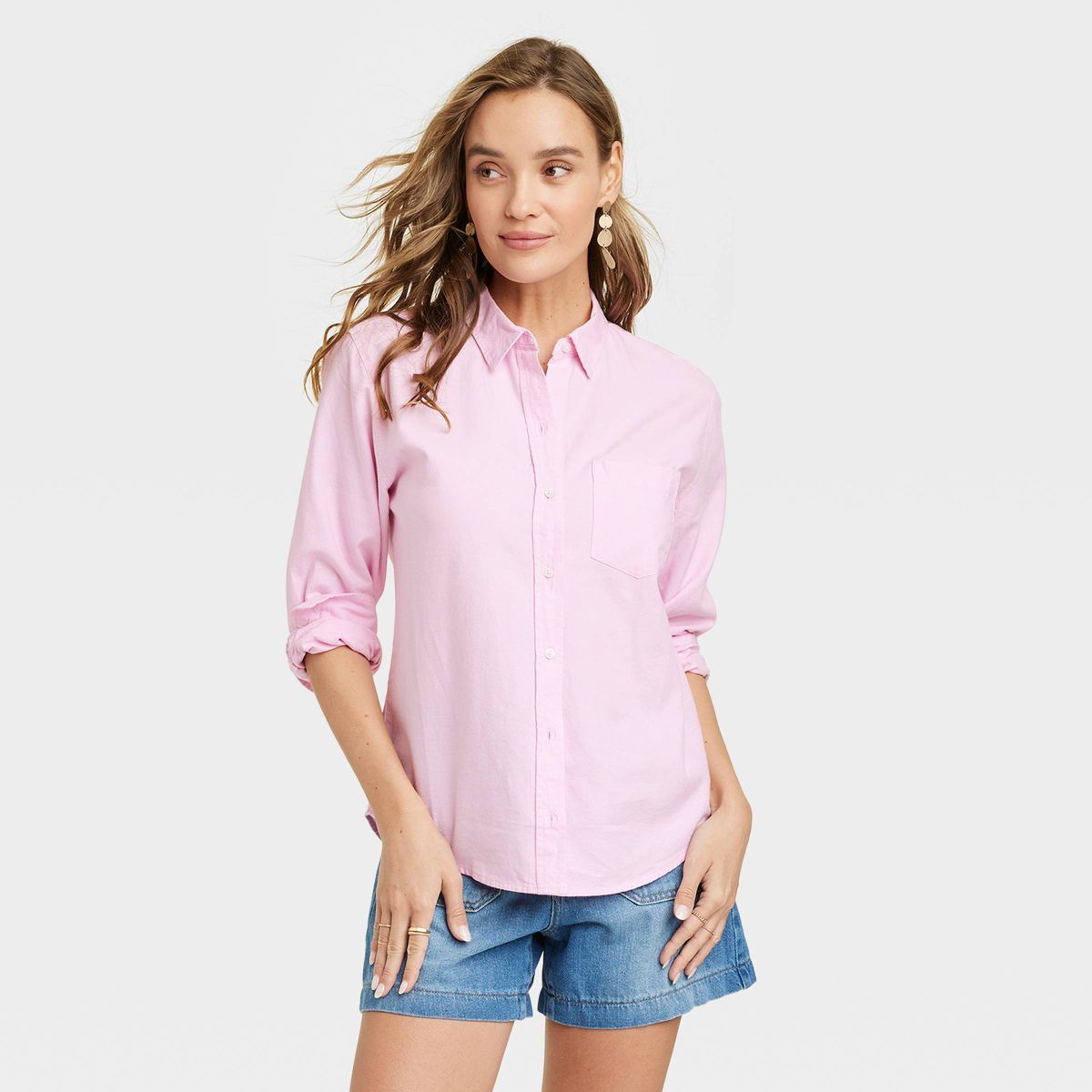 Women's Long Sleeve Classic Button-Down Shirt - Universal Thread™ | Target