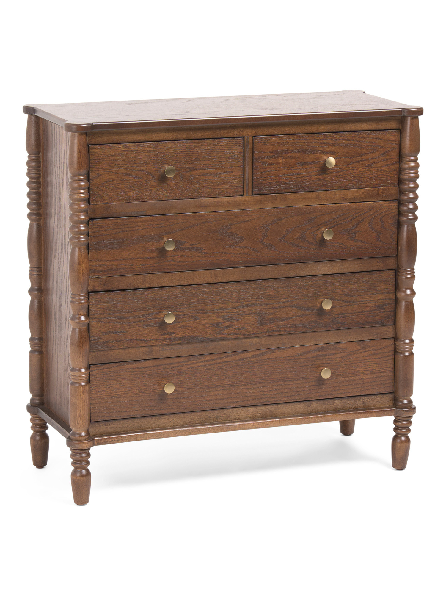 32x32 5 Drawer Spindle Dresser | TJ Maxx