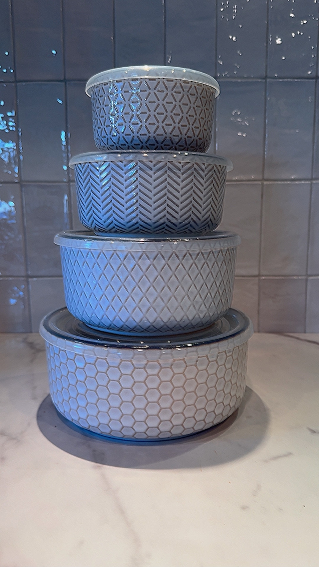 Amazon ceramic storage bowls with lids. Textured, stackable, and so pretty for meal prep or leftovers. Functional but make it aesthetic.

#LTKfitness #LTKhome #LTKcanada