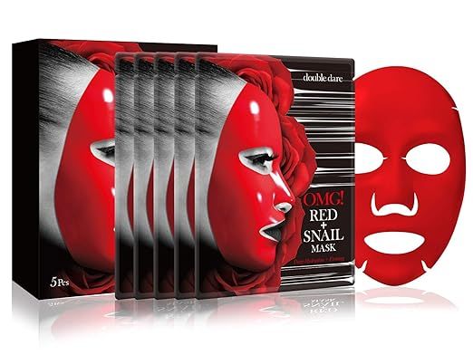 double dare OMG! Red + Snail Mask (5 Sheets) | Amazon (US)