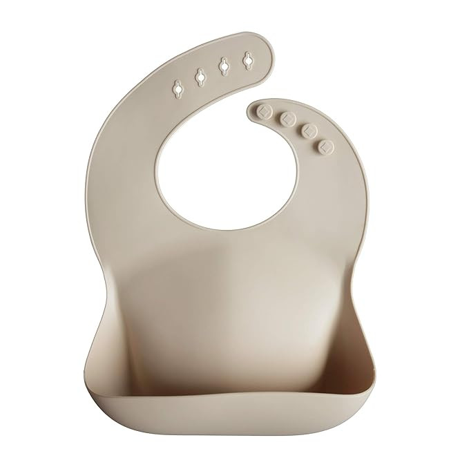 Amazon.com: mushie Silicone Baby Bib | Adjustable Fit Waterproof Bibs (Shifting Sand) : Baby | Amazon (US)