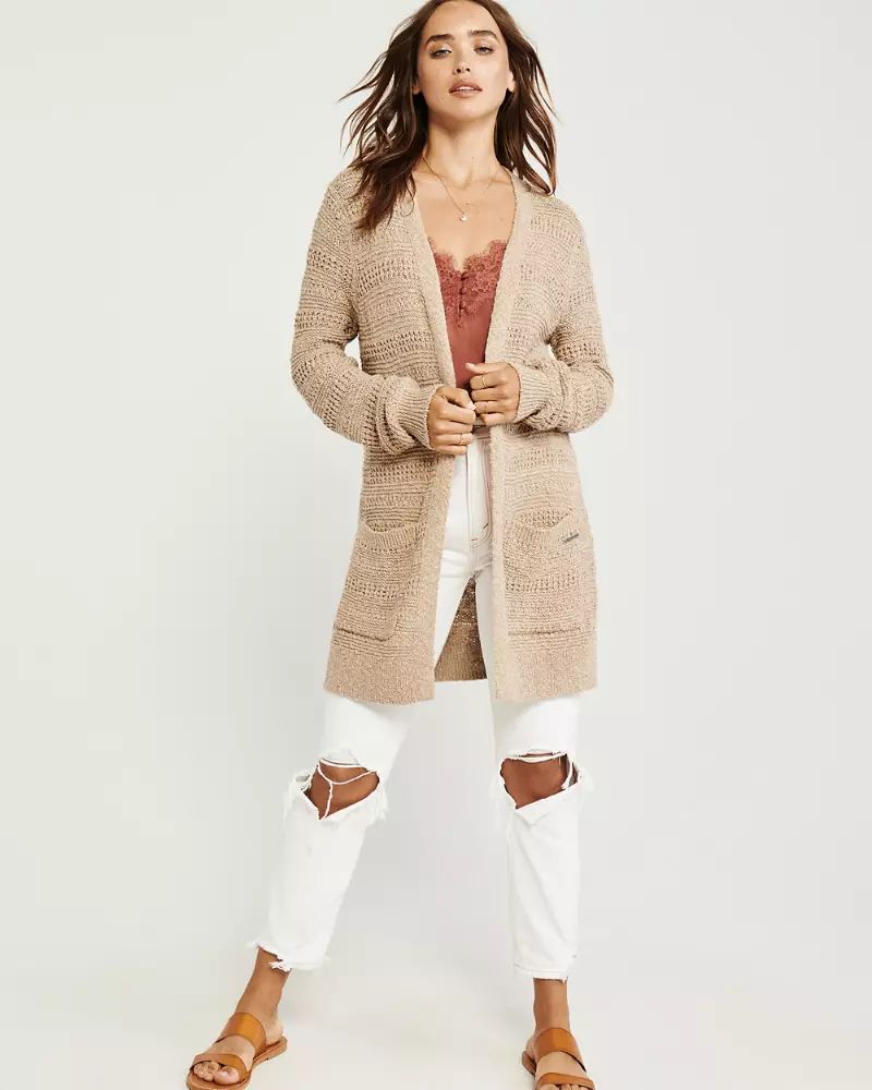 Easy Stitched Cardigan | Abercrombie & Fitch US & UK