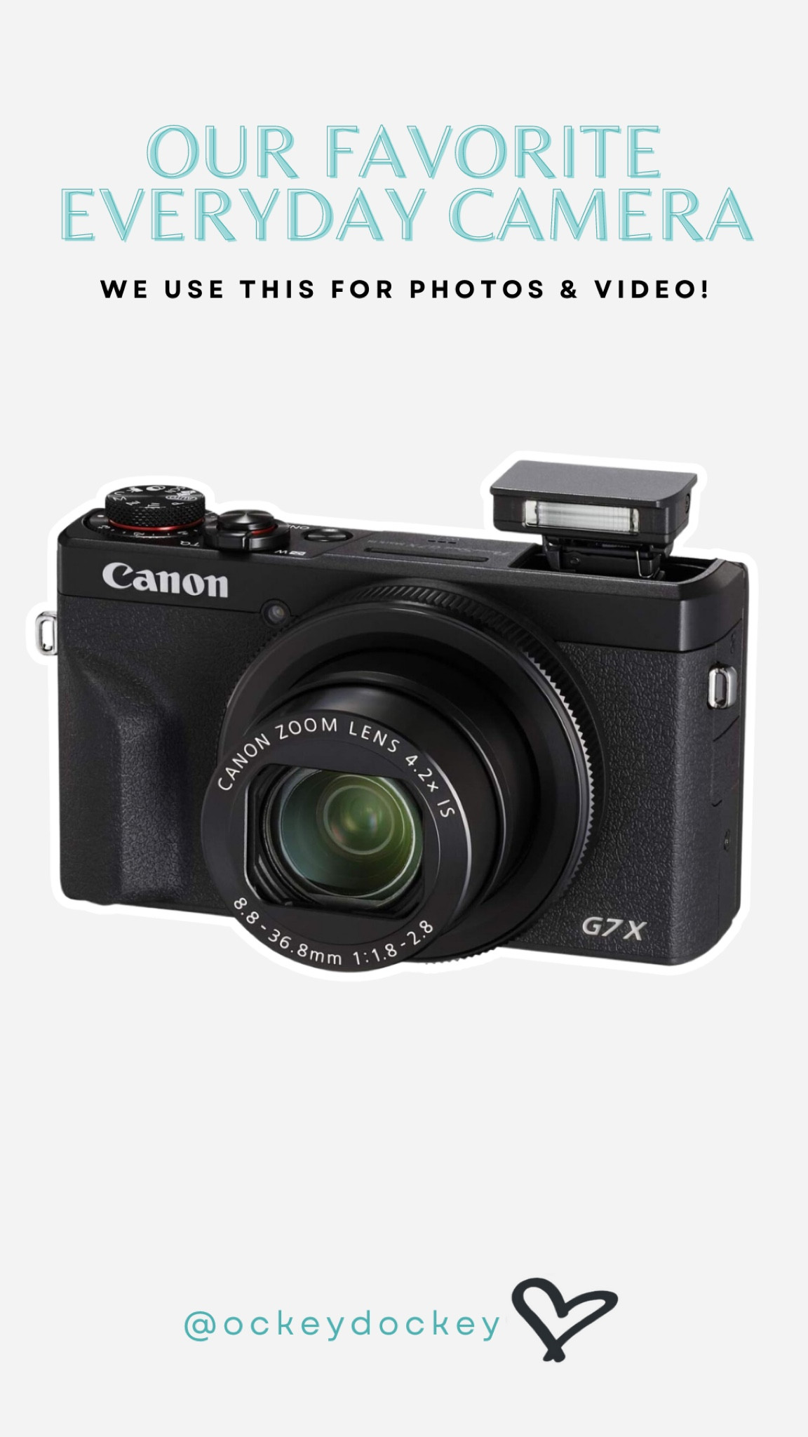 Our favorite everyday camera for photo & video!

Linked a few places because it sells out quick! 