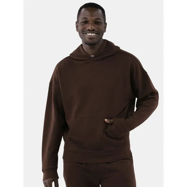 No Boundaries All Gender Oversized Fleece Hoodie with Long Sleeves, Men's Sizes XS-5XL | Walmart (US)