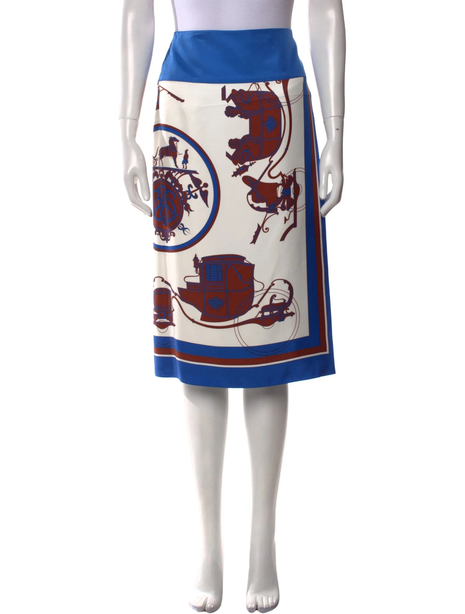 Silk Knee-Length Skirt | The RealReal