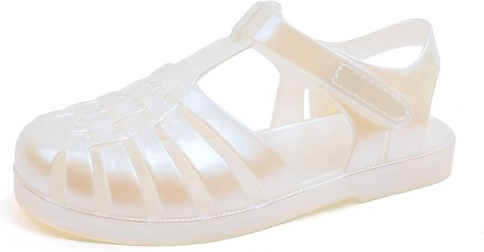 GUGUYeah Jelly Sandals for Girls,Closed Toe Princess Costume Summer Dress Shoes Fisherman Gladiat... | Amazon (US)