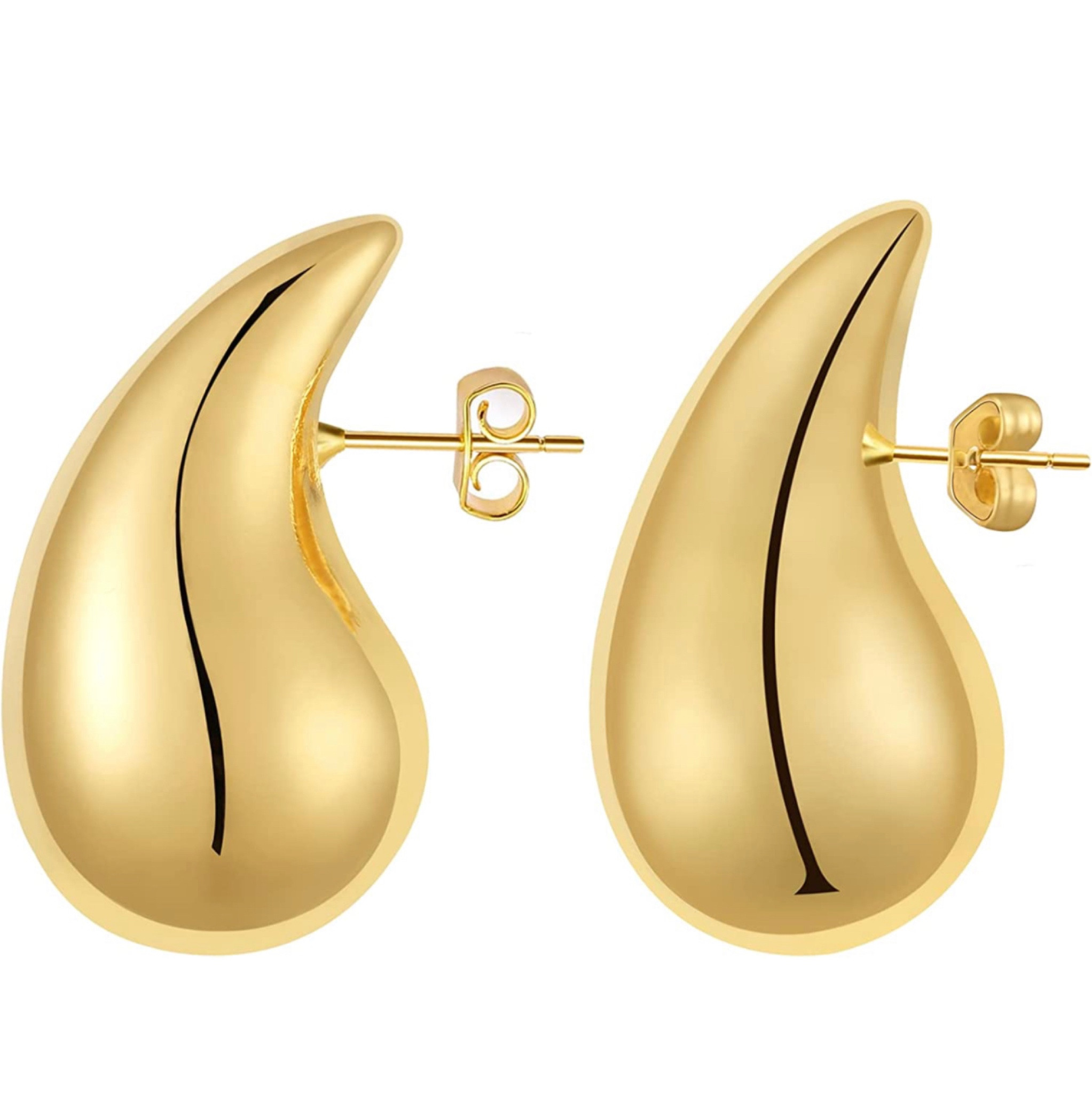 4mm Thick Gold Chunky Earrings … curated on LTK