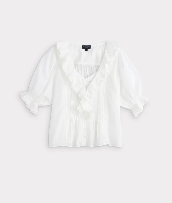 Lillian Ruffle Blouse | Lucchese Bootmaker