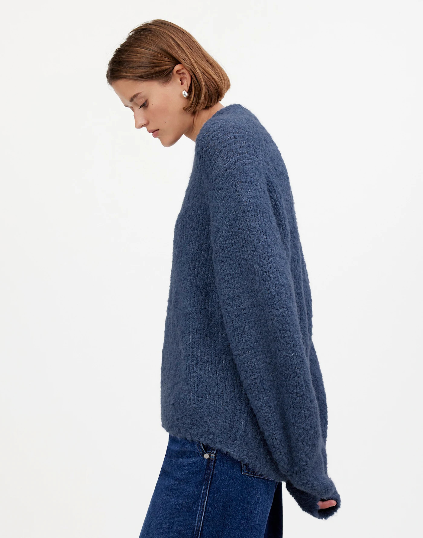 Wool-Alpaca Blend Bouclé-Knit Oversized Sweater | Madewell