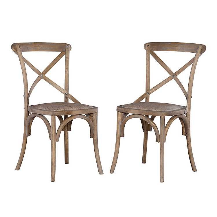 French Country X-Back Dining Chairs, Set of 2 | Kirkland's Home
