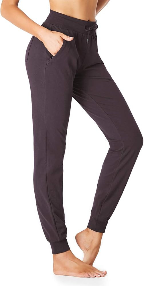 SEVEGO Lightweight Women's 30"/32"/34"/36" Tall Inseam Cotton Soft Jogger with Zipper Pockets Car... | Amazon (US)