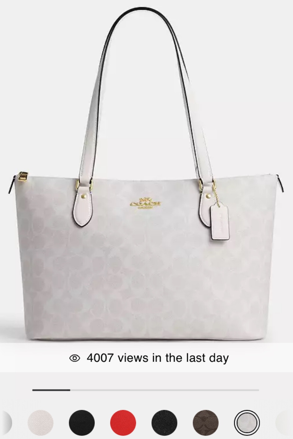 Gallery Tote Bag In Signature Canvas