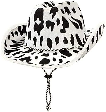 Beistle Cow Print Cowboy Hat-1 Pc, White/Black | Amazon (US)