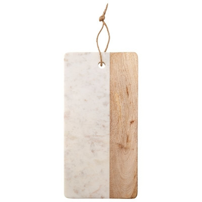 Long Half-Marble Half-Wood Board | Indigo (CA)