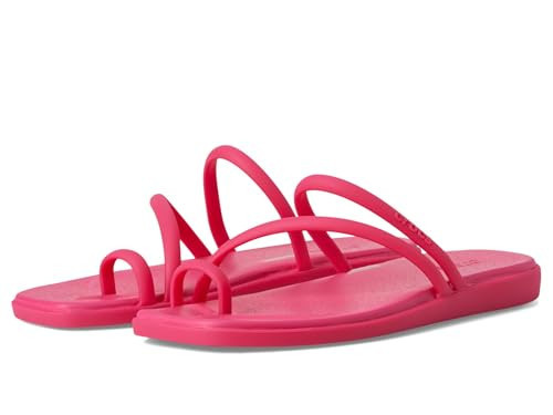 Crocs Women's Miami Toe Loop Sandal Dragon Fruit 8 M | Amazon (US)