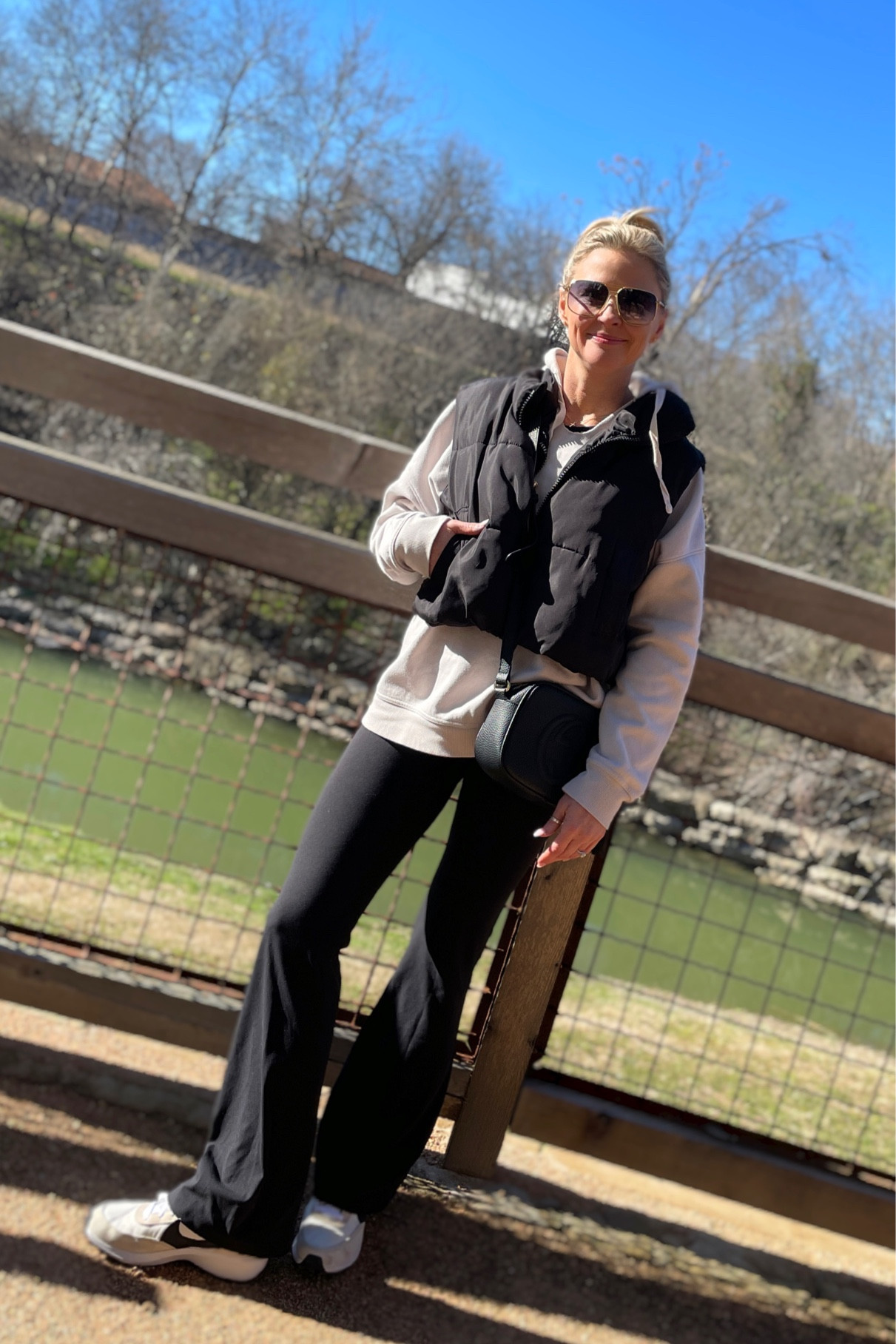 Ever wonder what the softest pants in the world are?? It has to be these Lulu flare leggings!
This outfit has comfy written all over it. The vest is under $20!

#LTKshoecrush #LTKstyletip #LTKfit