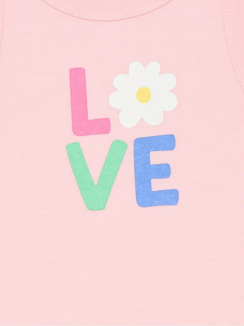 Wonder Nation Toddler Girls Ribbed Tank Top, Sizes 18M-5T | Walmart (US)