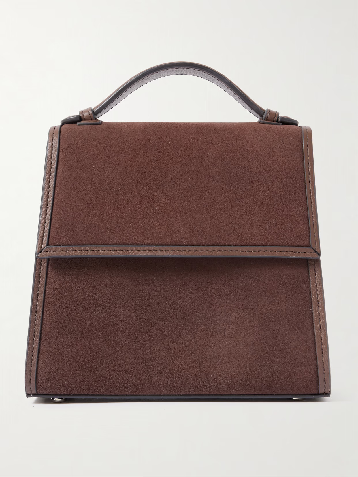 Hunting Season - Small Leather-trimed Suede Tote - Brown | NET-A-PORTER (US)