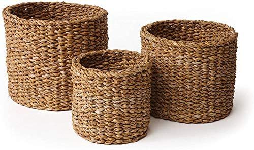 Napa Home & Garden Seagrass Small Round Baskets, Set of 3 | Amazon (US)