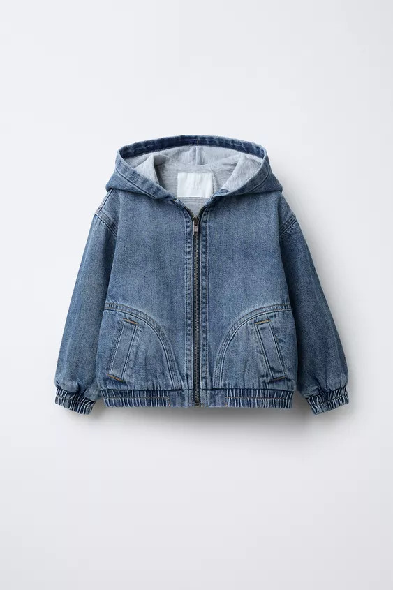 HOODED DENIM JACKET | Zara UK