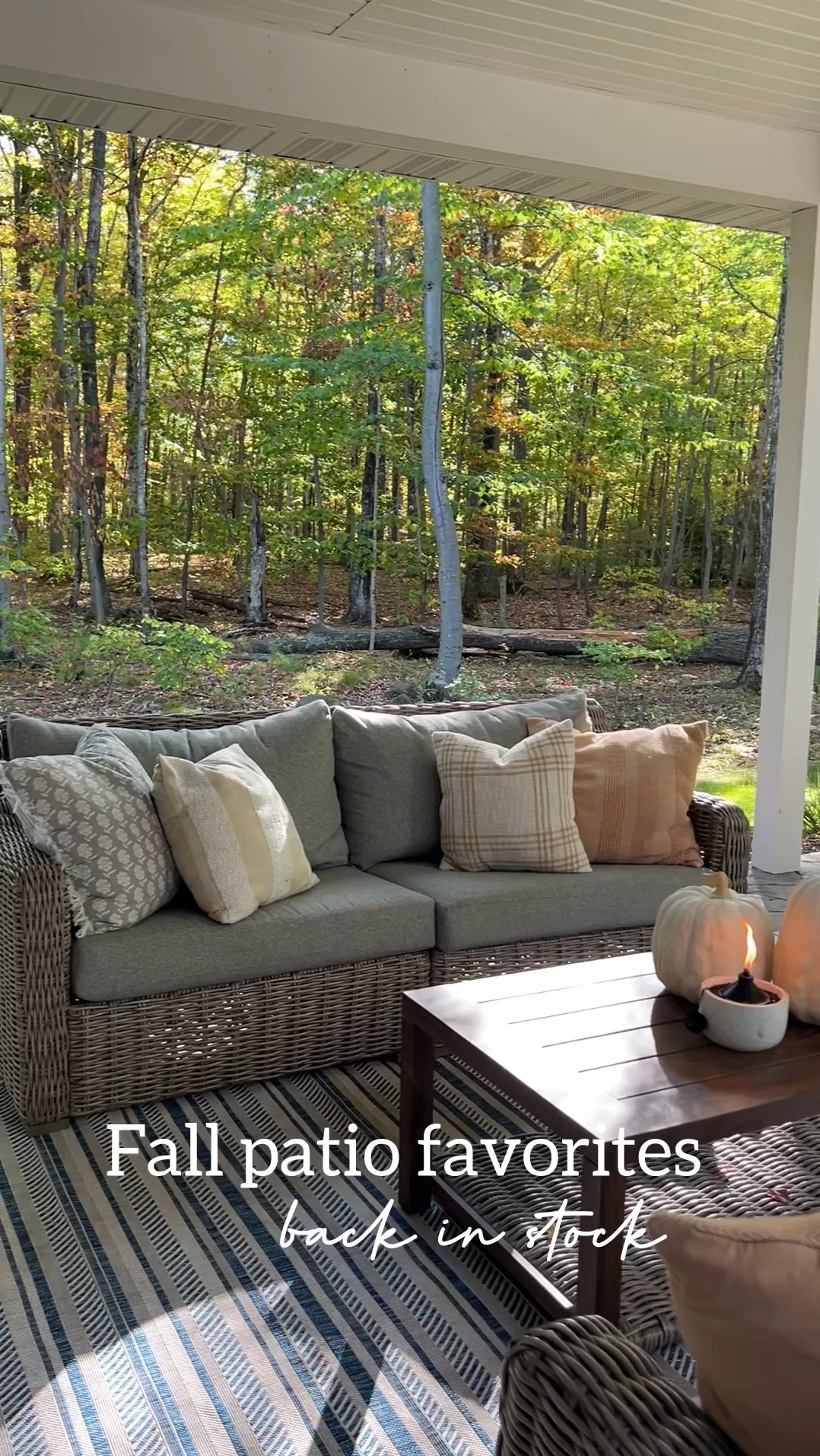 Fall patio favorites! 

Patio decor | fall patio ideas | fall throw pillows | outdoor entertaining | fall decorations 

#LTKSeasonal #LTKStyleTip #LTKHome