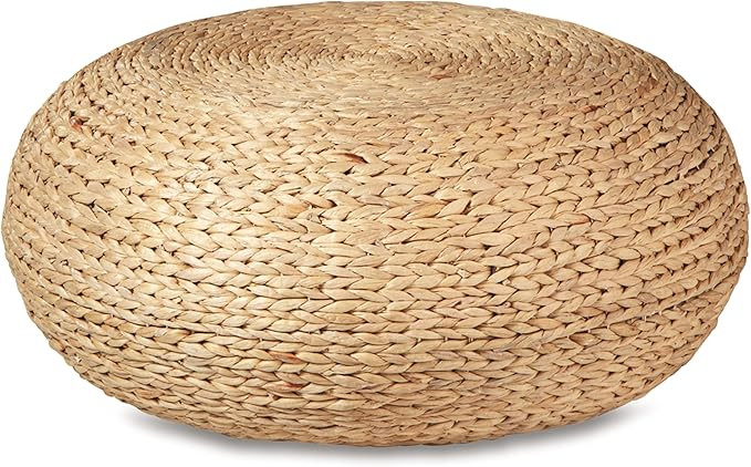 Signature Design by Ashley Galice Casual Woven Coffee Table made with Water Hyacinth and Metal, L... | Amazon (US)