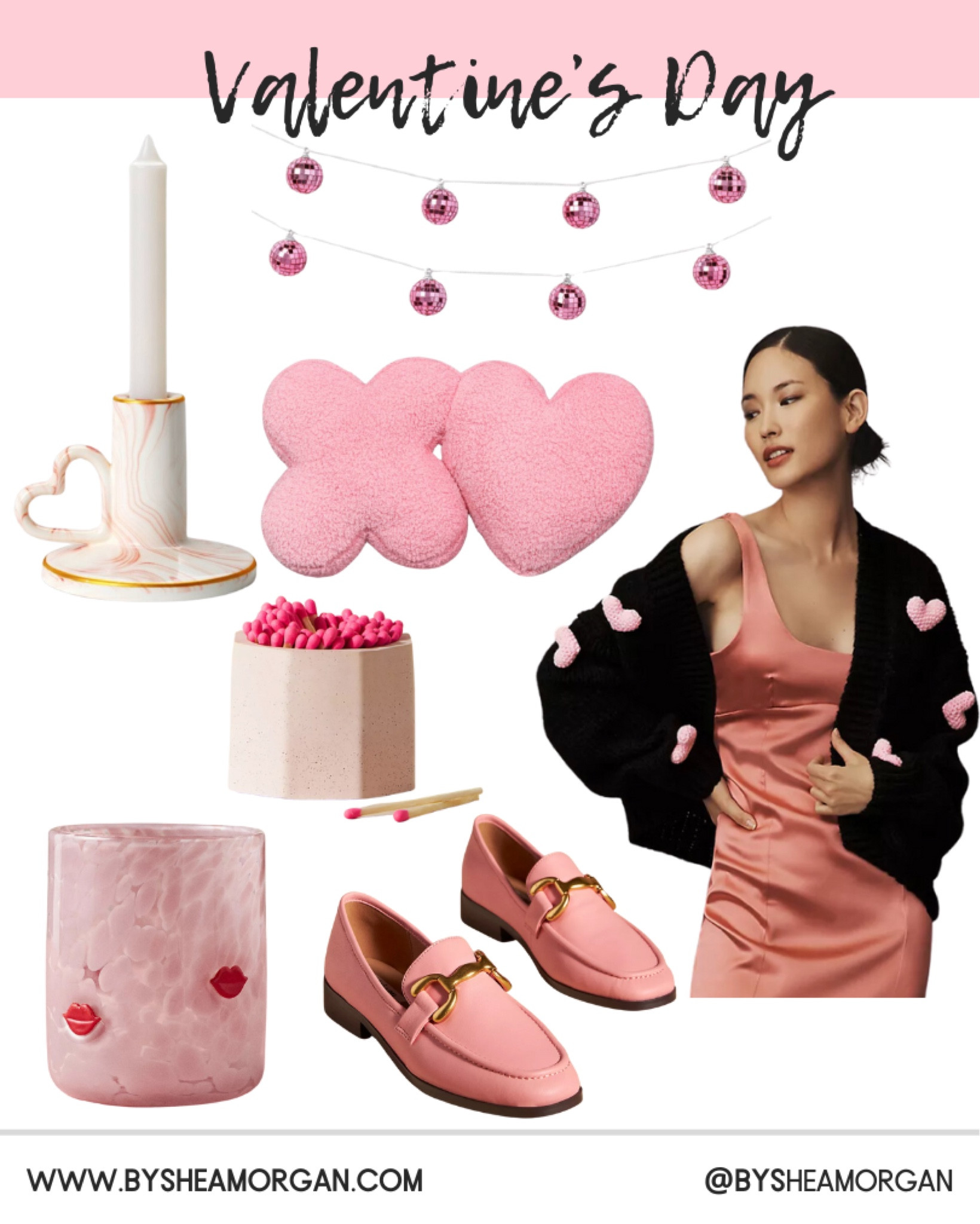 Valentine’s Day gifts for her, girly gifts, pink loafers