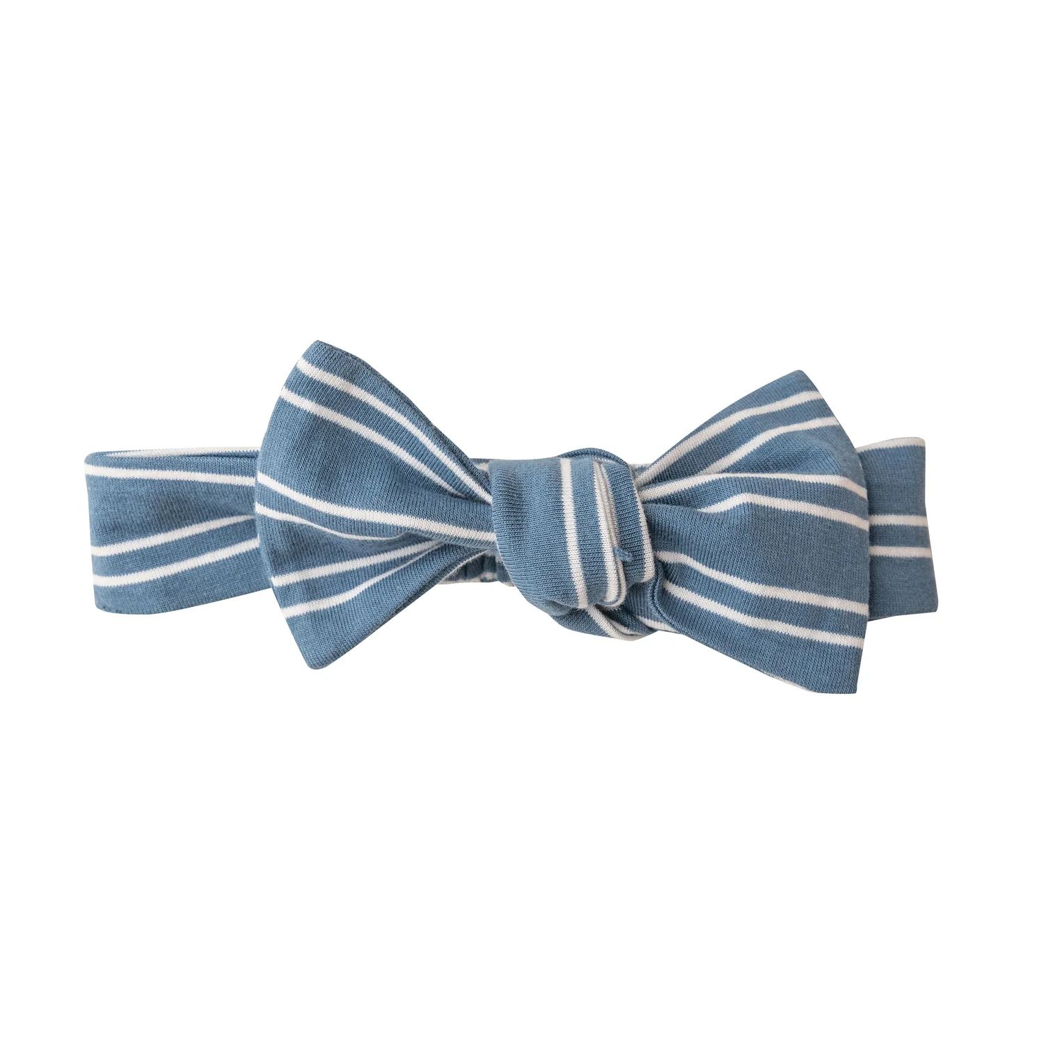 Knot Headband, Blue Seashore Stripe | SpearmintLOVE