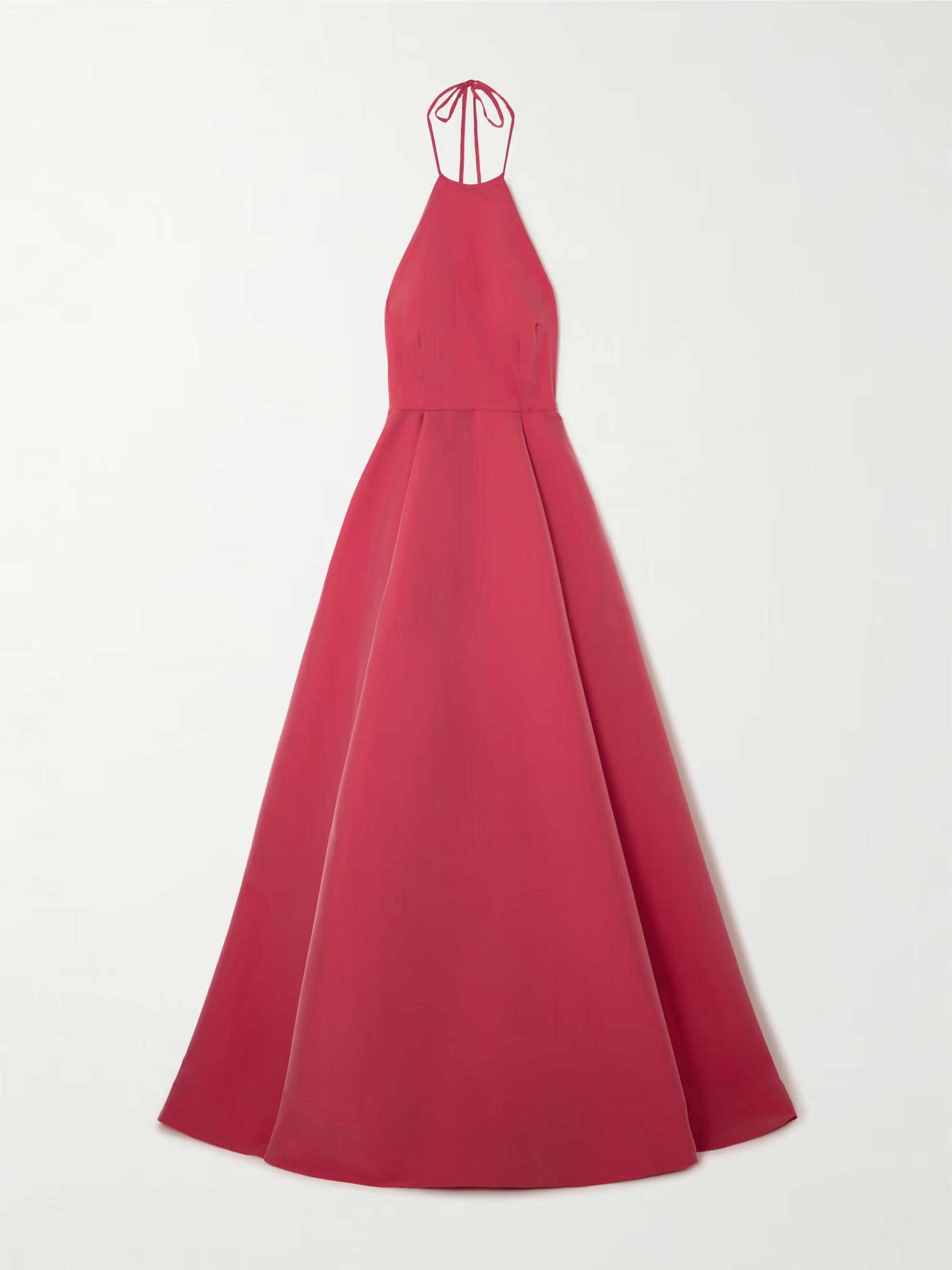 Delilah open-back taffeta halterneck gown | NET-A-PORTER (US)