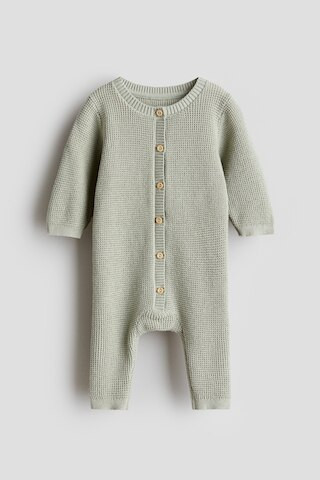 H & M - Strampler aus Baumwollstrick - Grün - Kinder | H&M (DE, AT, CH, NL, FI)