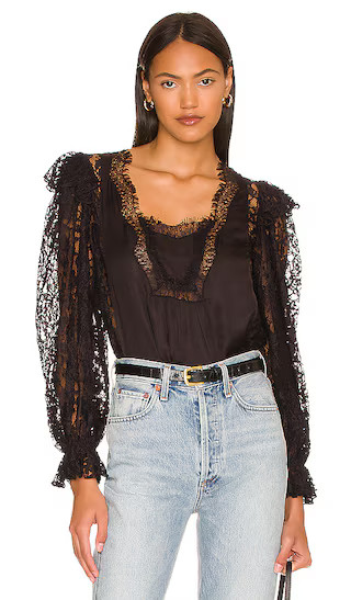 Harper Blouse in Black | Revolve Clothing (Global)