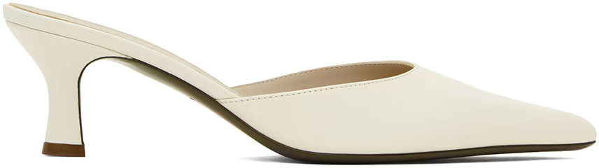 White Cybil Heels | SSENSE